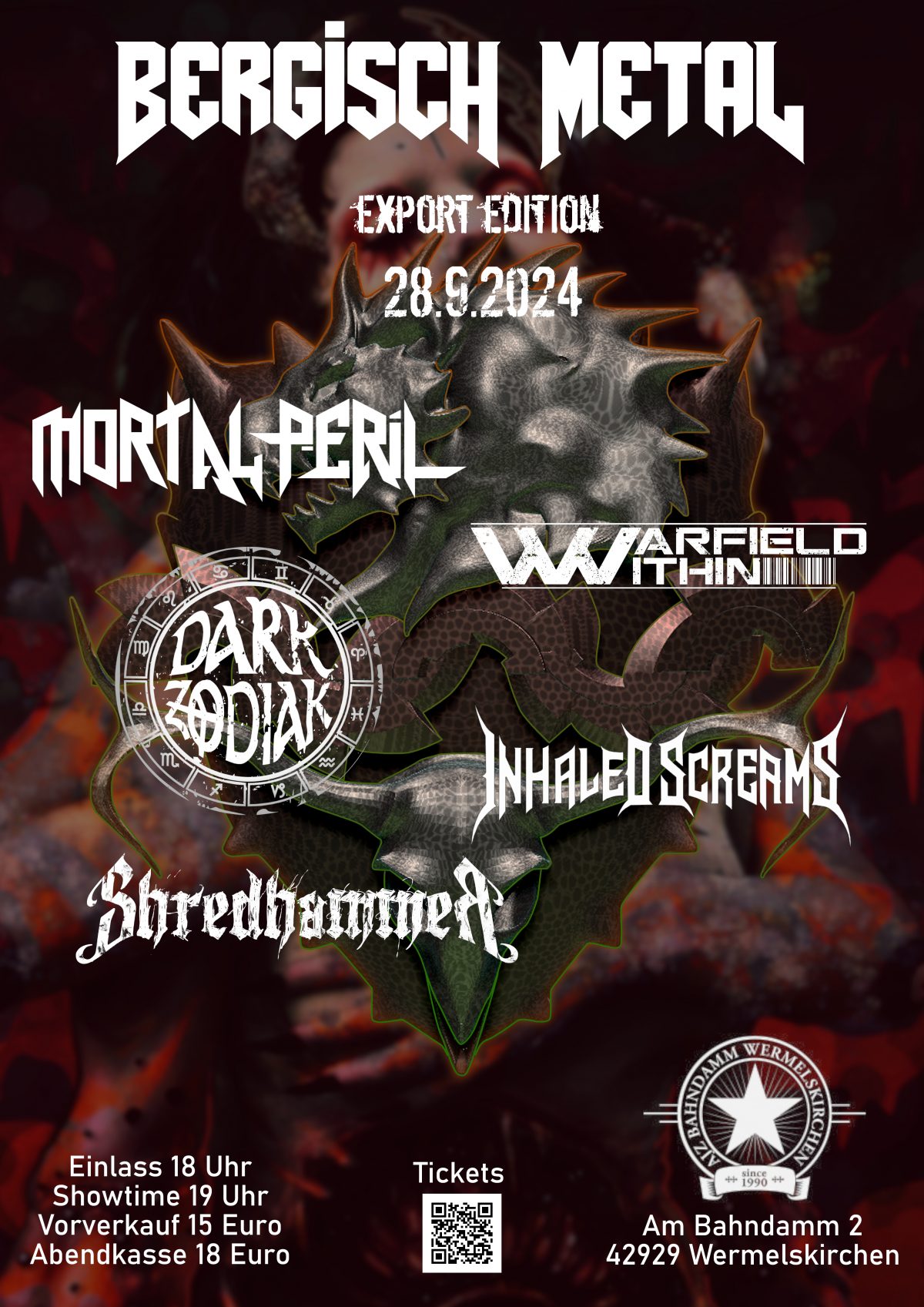 Nächster Gig: Bergisch Metal Export-Edition im AJZ Wermelskirchen